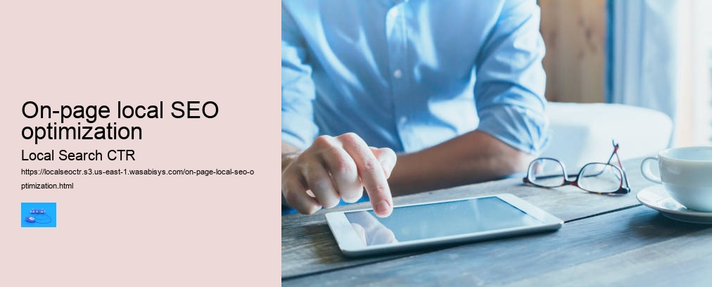 On-page local SEO optimization